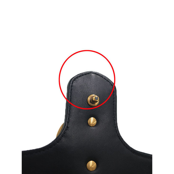 Gucci GG Marmont Small Shoulder Bag Chain Black - Picture 7 of 9